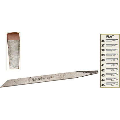 Flat High Speed Steel Graver #FG