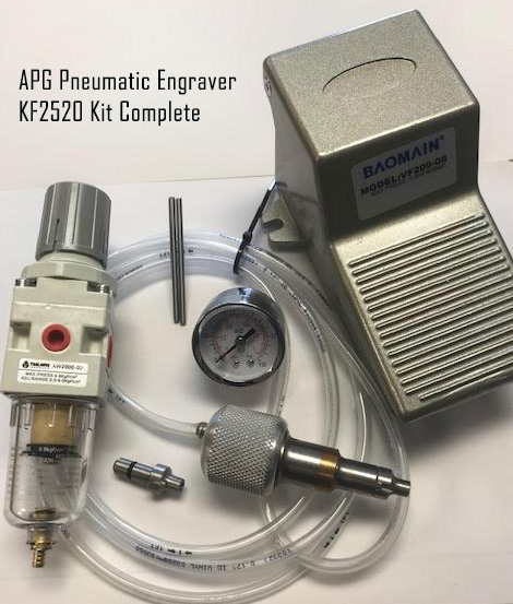 Pneumatic Powered Engraver Complete Kit APG Engraver KF2520