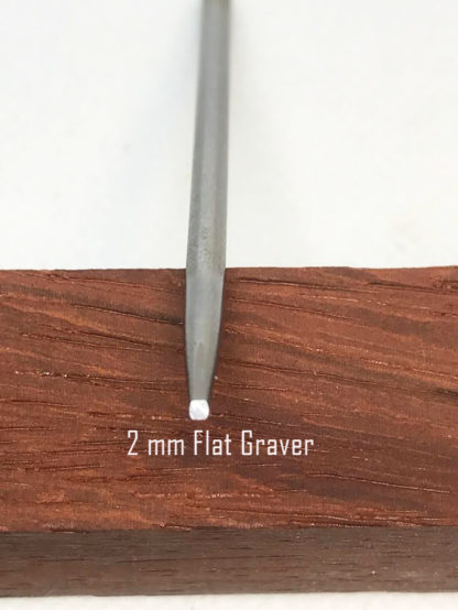 2 mm Flat Graver HSS  FG-2