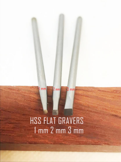 Flat  Graver's Set of 3  FGS-3